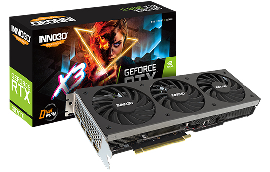 Placa de Vídeo INNO3D NVIDIA GeForce RTX 3070 Ti X3, 8GB, GDDR6X